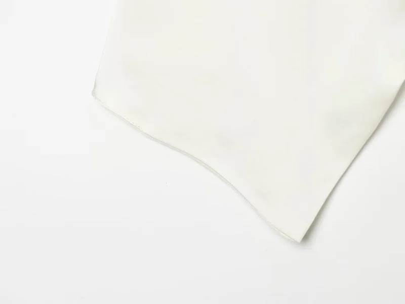 MUJER Sexy Satin-Neckholder-Top für Damen, asymmetrisches, rückenfreies Oberteil für Frauen, schulterfreies Sommer-Top, weibliches ärmelloses Tank-Top, Damen-Tops – Detail 11