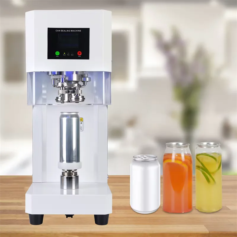 New Product Automatic Non-rotating Can Sealer Soda Tin Can Seamer full-automatic Bubble Tea Can Sealing Machine