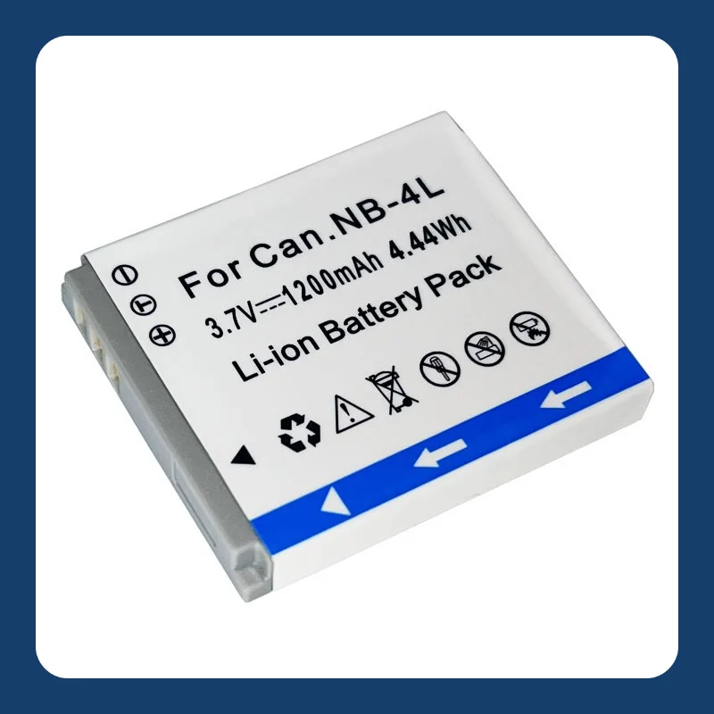 8PCS 1200mAh NB-4L Akku für Canon IXUS 130/115/220/110/117/100/230/120 Ersatz Li-Ion Akku mit Überladeschutz