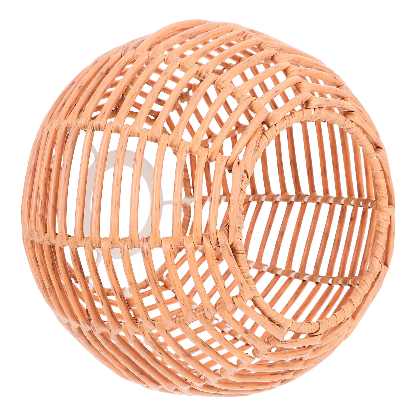 

Retro Woven Lampshade Faux Rattan Pendant Lamp Shade for Kitchen Restaurant Boho Style Ceiling Light Cover Woven Lampshade