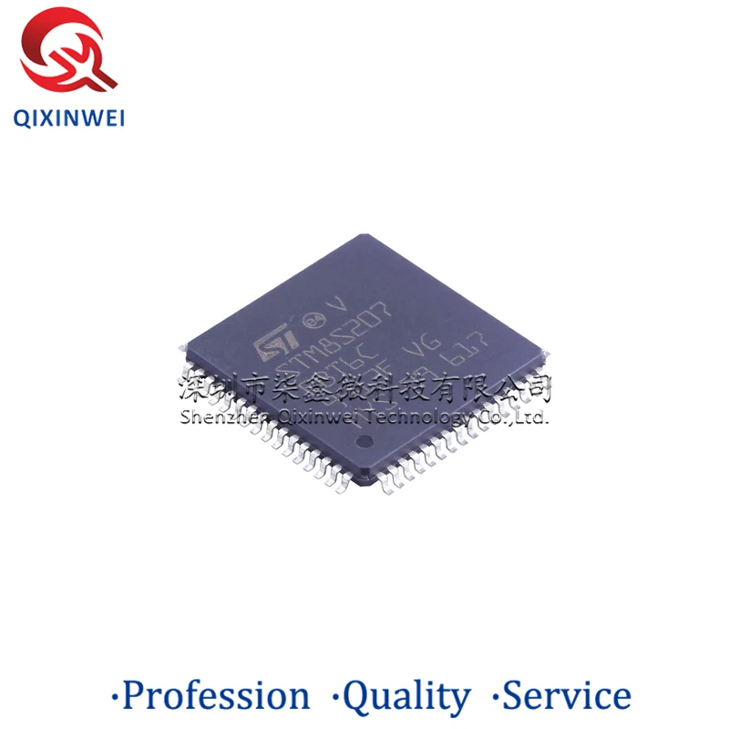 2PCS/LOT New Original MCU STM8S207RBT6C LQFP-64 IC Chip Microcontroller
