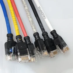 3.28ft-26ft Cat6A Ethernet Cable Ultrafine UTP Router Cable Patch Cable Slim RJ45 Computer XPOX  Networking LAN Cords 4 colors