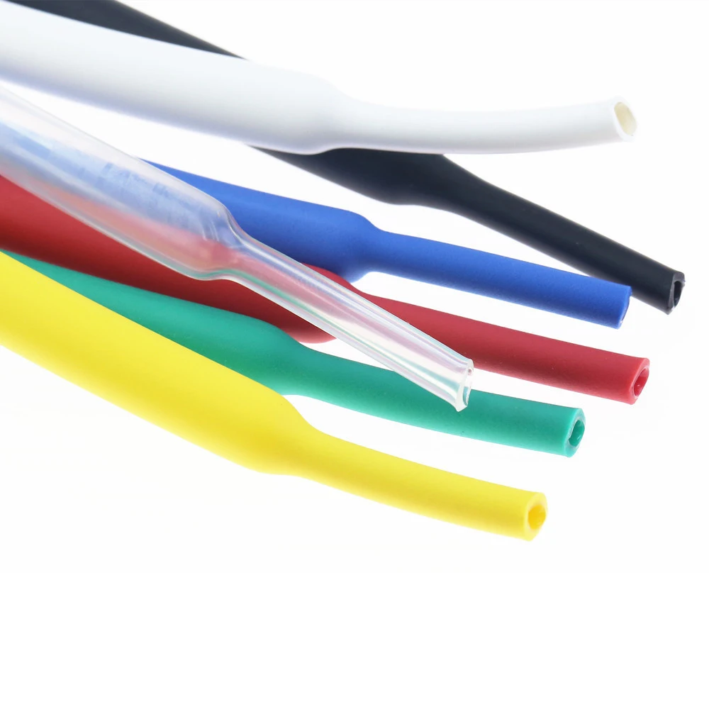 Dia 0.6mm 0.8mm 1mm 2mm 3mm 4mm 5mm 6mm ~20mm Heat Shrink Tube 2:1 Shrink Ratio Polyolefin Insulated Cable Wire Protect Sheath