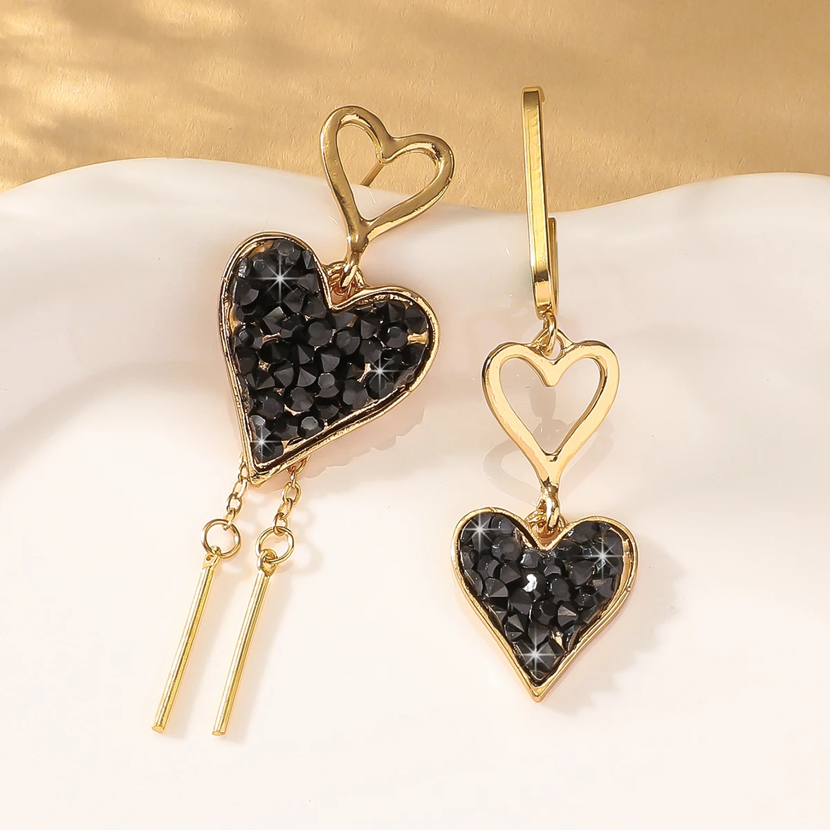 2 قطعة أقراط على شكل قلب خوخ غير منتظمة للسيدات إكسسوارات مجوهرات مناسبة للتاريخ والحفلات والمهرجانات