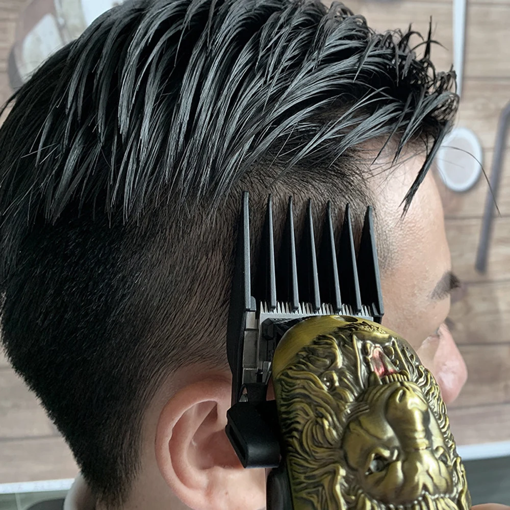 8 Buah 3-25Mm Pemotong Rambut Profesional Batas Sisir Panduan Universal Mode Pria Pemangkas Rambut Lampiran Alat Penata Rambut