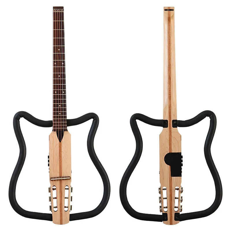 

34-Inch Portable Mute Folk Electric Guitar Travel Foldable Guitar Professional Performance