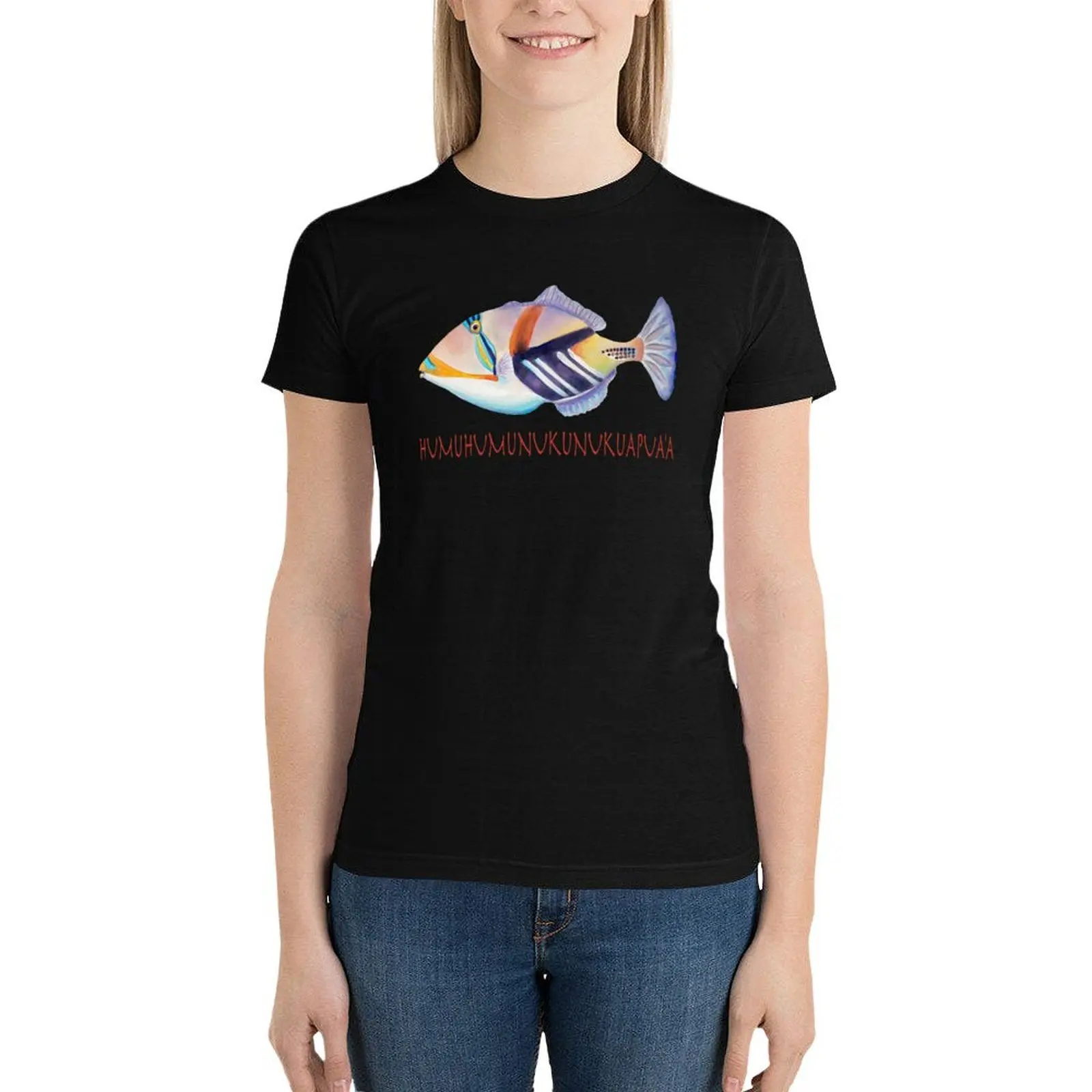 Humuhumunukunukuapua'a T-Shirt female Aesthetic clothing t shirts for Women