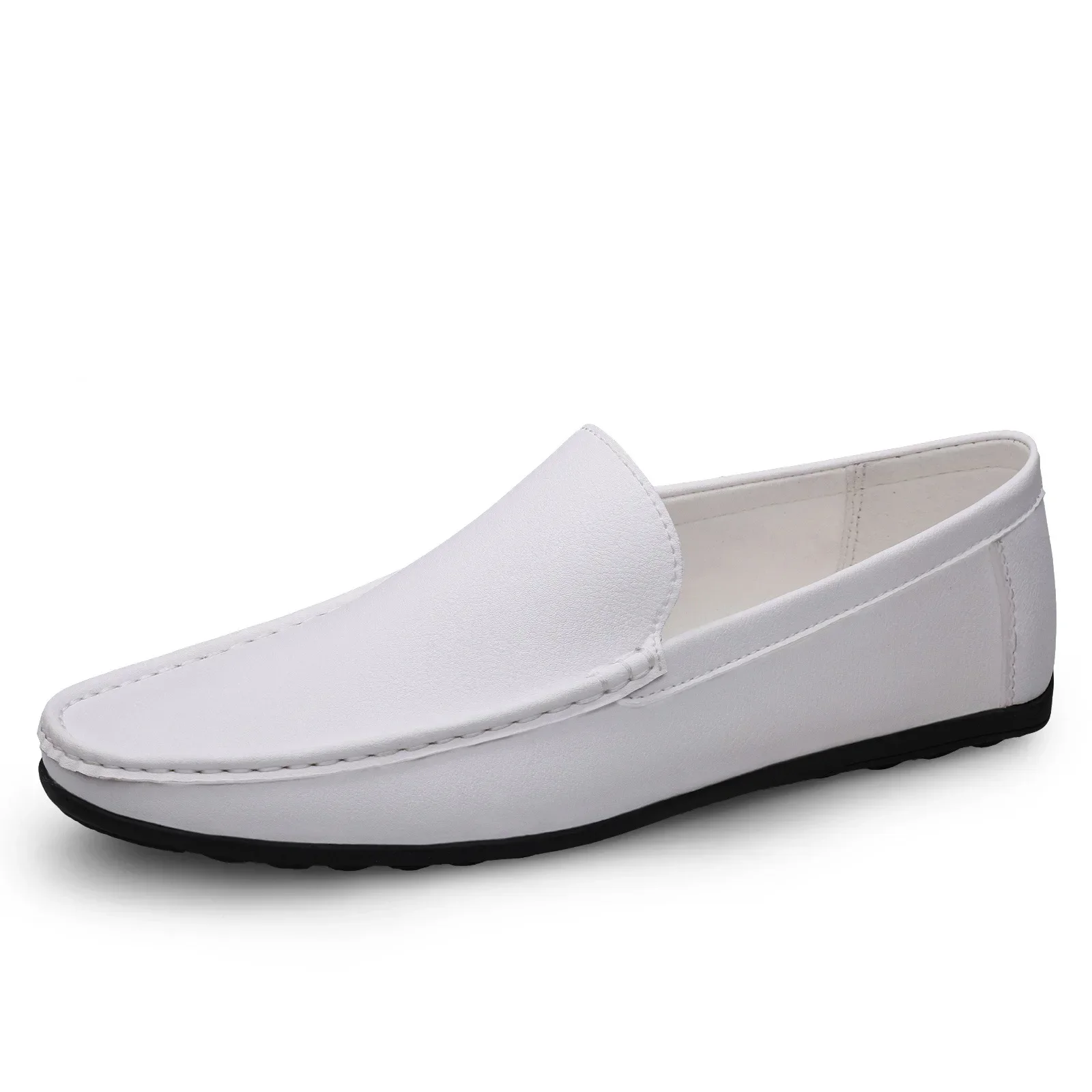 2025 New Couple Shoes Woman Fashion Casual Shoes Genuine Leather Loafers Moccasins Slip on Men Flats Driving Shoes Luxury Brand