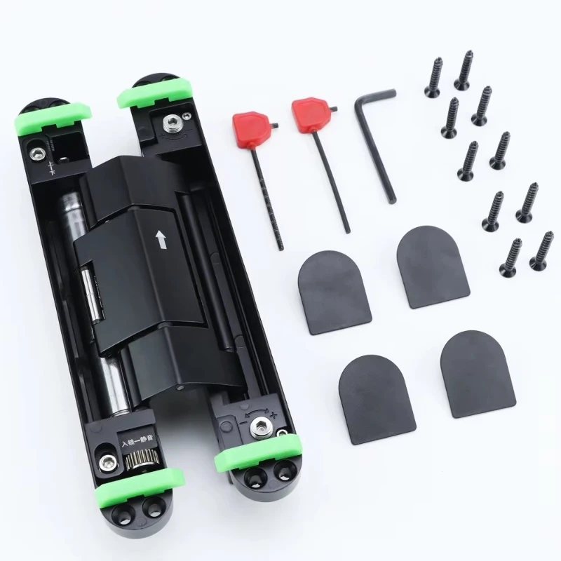 Hot-selling modern design 2D adjustable soft self-closing hydraulic aluminum-zinc alloy hidden wooden door hinge spring door