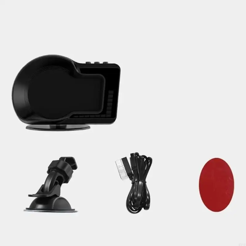 M76E Adjustable Auto HUD Screen Universal for Speed RPM & Fault Code Reading