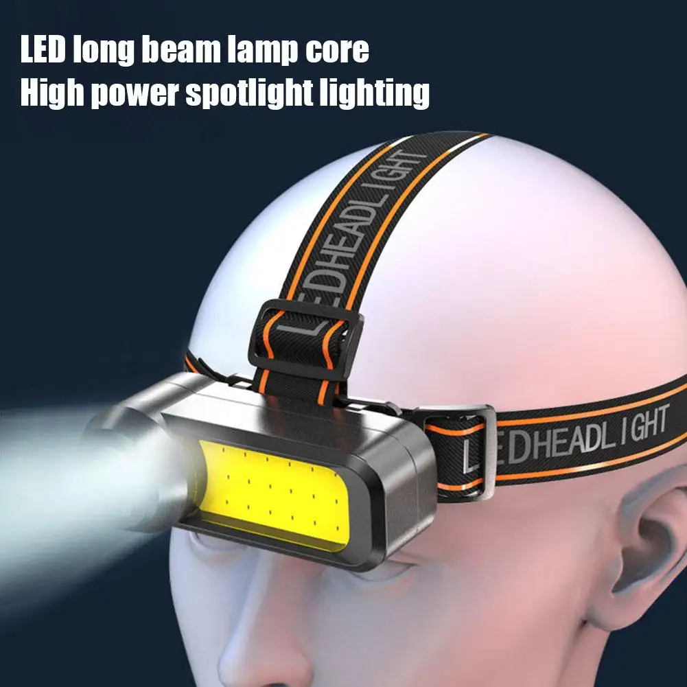 LED Mini Headlights 3000LM USB Rechargeable High-power Waterproof Camping And Fishing Flashlight For Hunting Z4Q5