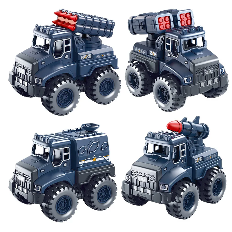 

New children's simulated military air defense missile toy car boy inertia toy car