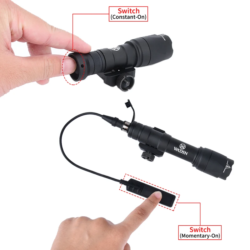 Surefir M300 M600 Flashlight With AXON Dual Function Remote Pressure Switch Fit 20mm Rail Hunting Tactical Airsoft Light