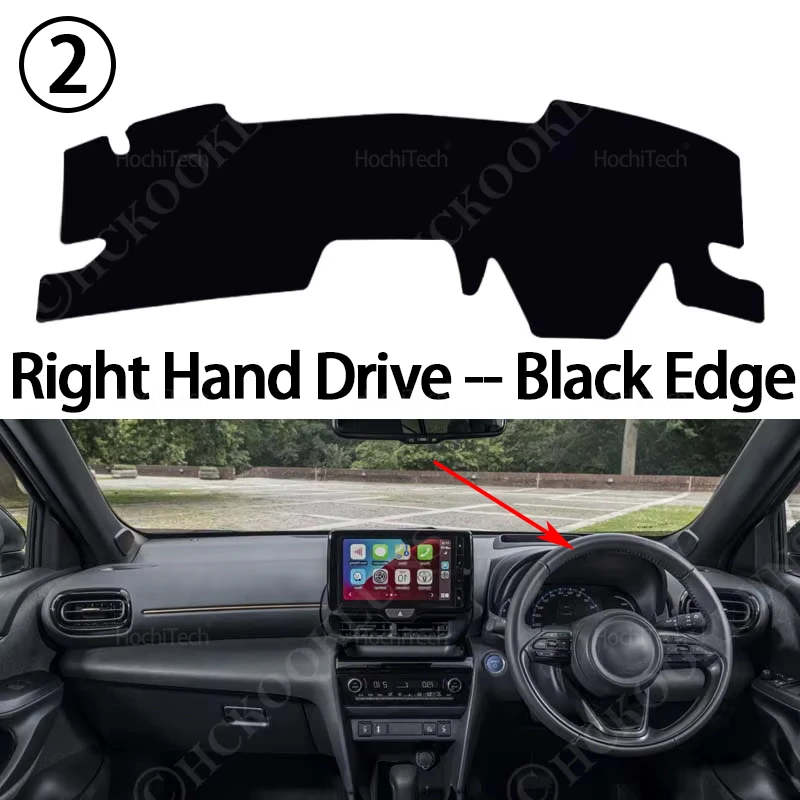 Car Accessories Dash Board Sunshade Anto-UV Carpet Dashboard Cover Protective Pad for Toyota Yaris Cross XP210 2021 2022 2023 view 4