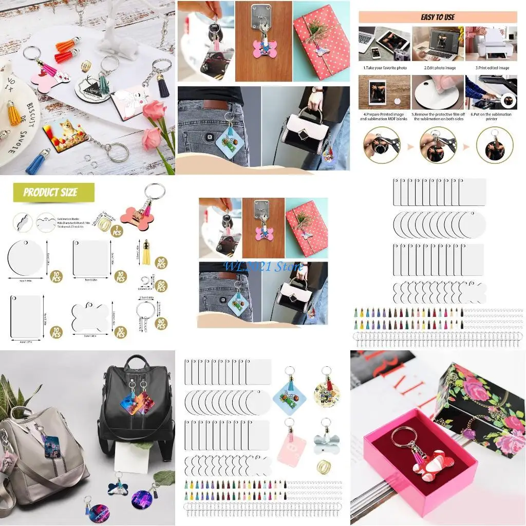 

G5GC Сублимационный брелок, заготовка, 201 шт., сублимационная заготовка, пакетный термопресс, двусторонний брелок для переноса