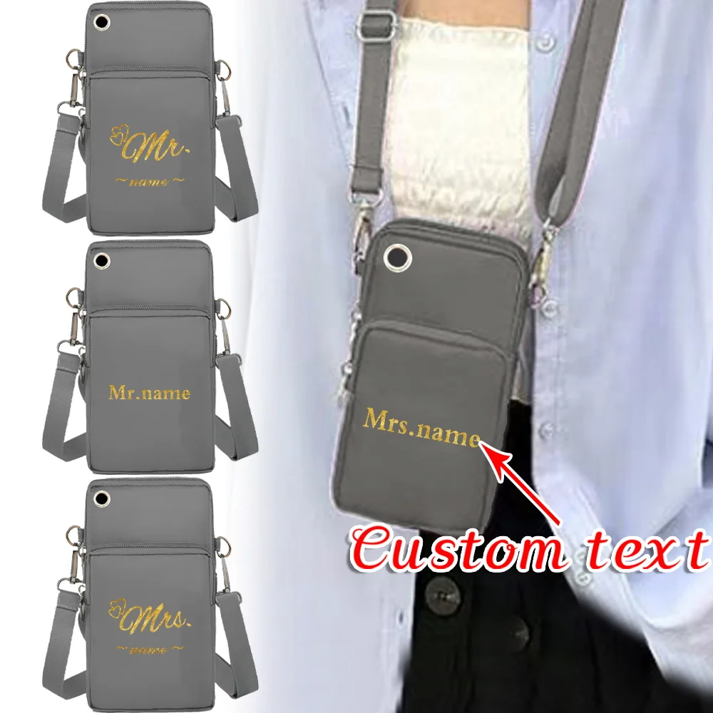 

Personalized Customization Name Mobile Phone Bag Sports Arm Bag Luggage Belt Crossbody Bag Handbag
