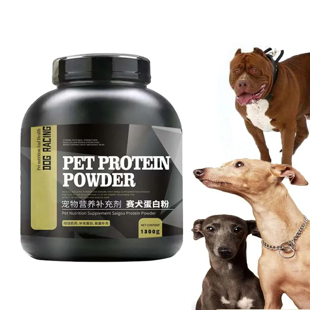 Pet Nutrition Supplement, Dog Endurance Muscle Builder, Protein Powder Weight Gainer, Dog Racing Bully pitbull Greyhound 1300g