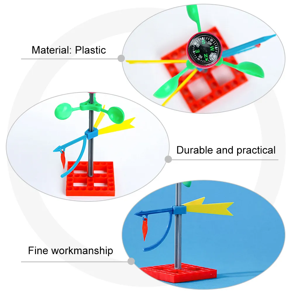 طقم تجميع رمح الرياح للأطفال، مشروع تعليمي علمي، هدية تعليمية للأطفال بعمر 5 سنوات، نموذج رمح الرياح للتركيب الذاتي