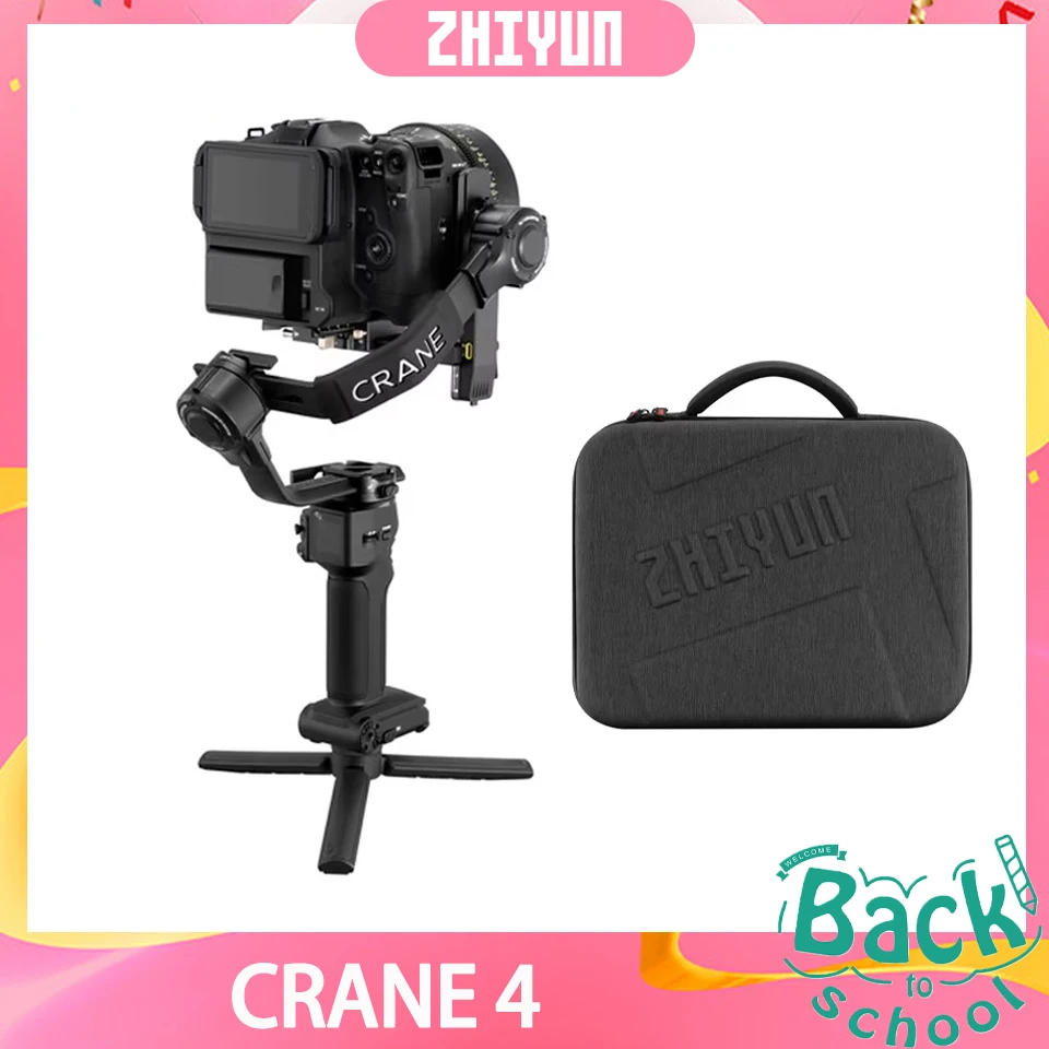 ZHIYUN CRANE 4 3-осевой ручной стабилизатор для камеры с управлением через Bluetooth портретная съемка зеркальной SONY Canon