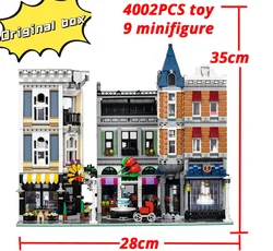 With Original Box 4016PCS City Center Assembly Square Building Blocks Bricks Birthday Christmas Compatible With 10255 15019