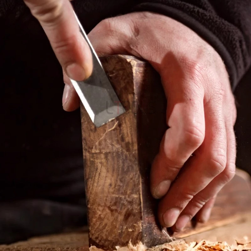 Woodworking Carving Knife Set Durable High-speed Steel Filing Knife Multi Specification Hole Trimming Wood Carving Manual Tools