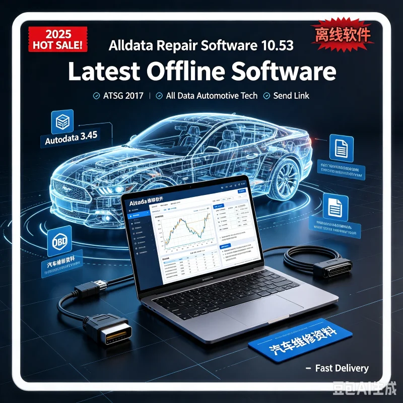 2025 HOT Sale!Alldata Repair Software 10.53 All Data Automotive Tech Latest Offline Software Autodata 3.45 atsg 2017 Send Link