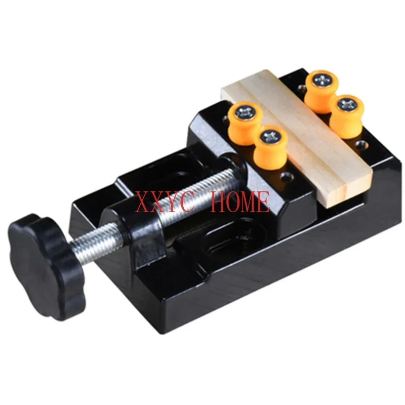 Small table vise small vise flat mouth household multifunctional wenwan nuclear carving precision tool bench vise