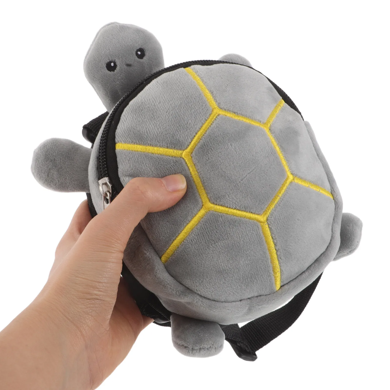 

Cute Dog Backpack Harness with Zipper Adjustable for Puppy Cat Small Pet Food Carry Bag Hiking Travel Grey Pet Backpack Carrier