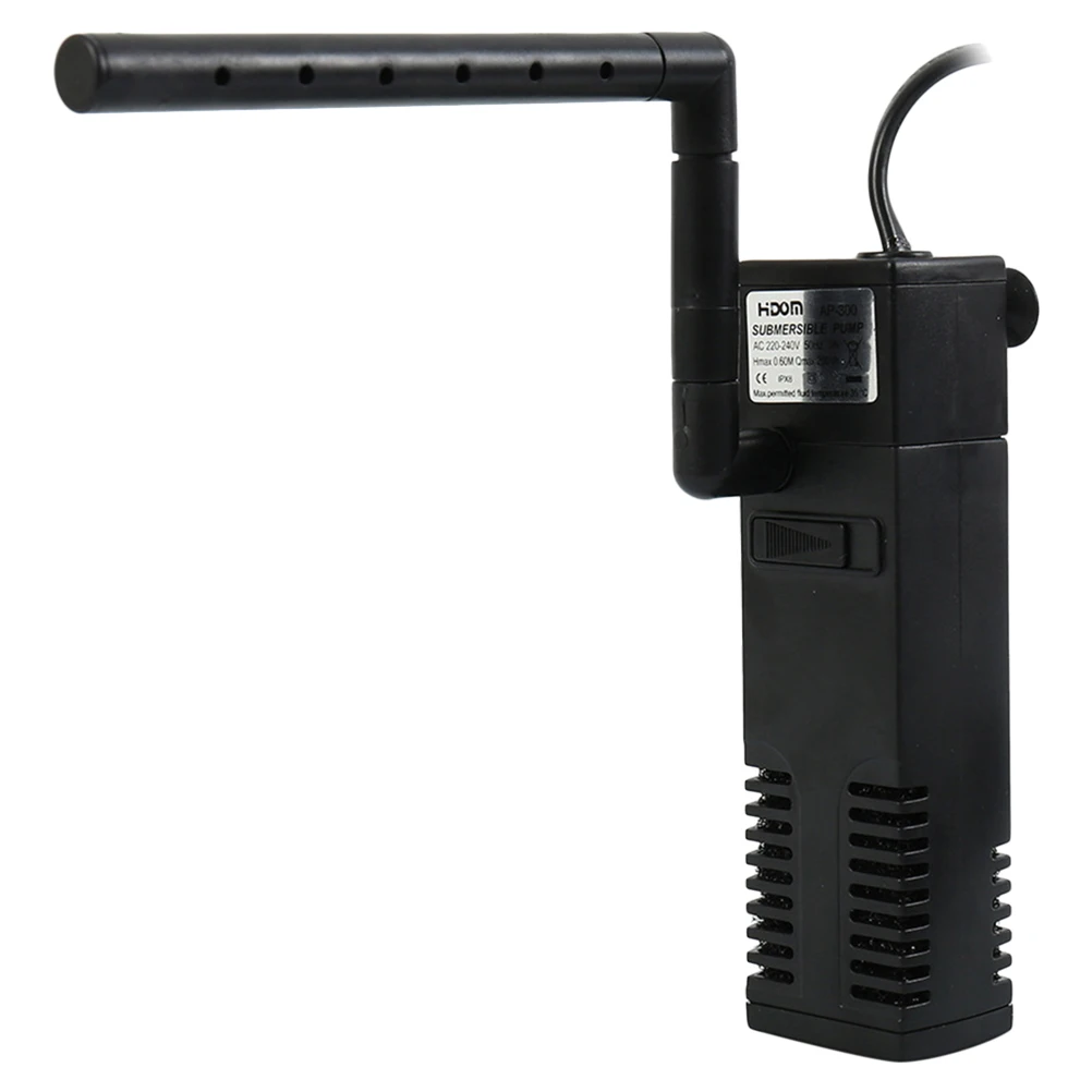 

Fish Tank Filter Pump Submersible Water for Aquarium Multifunction