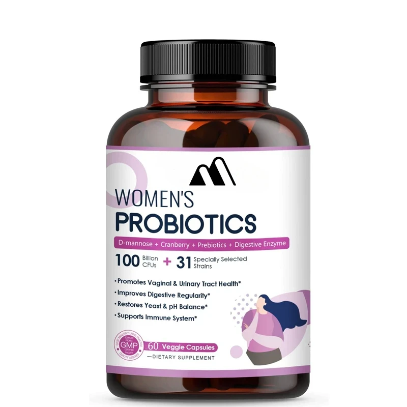 Probiotics for Female Digestive Health,containing Digestive Enzymes and Prebiotics,promoting Urinary Tract Health and PH Balance