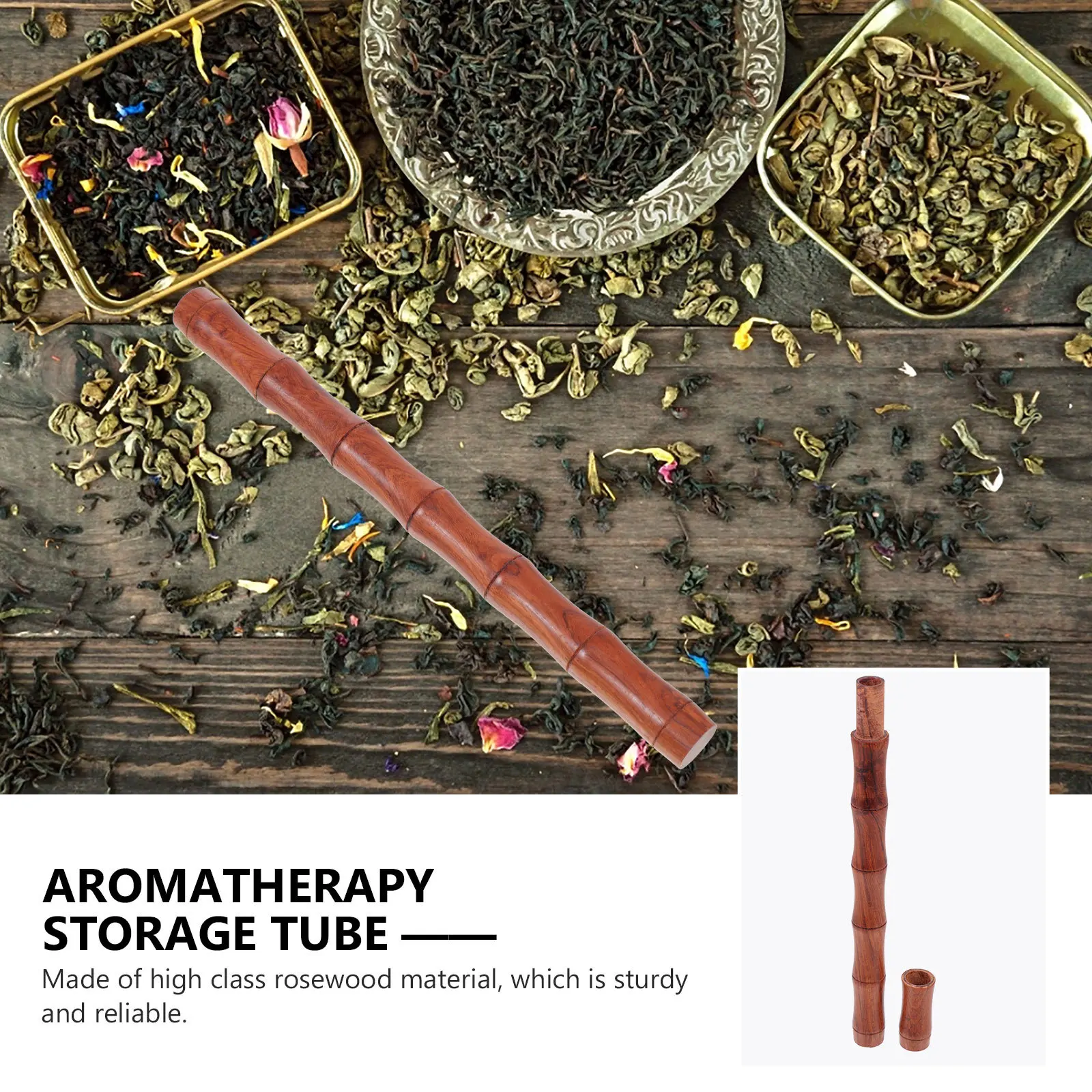 

1Pcs Premium Wood Incense Tube Natural Fragrance Stick Holder Sturdy Portable Incense Storage Tube Simple Elegant Design Home