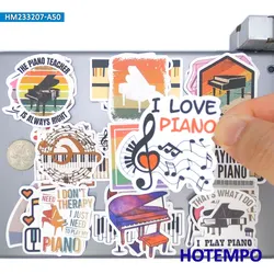 20/30/50PCS Piano Stickers Classic Musical Instrument Funny Graffiti for Laptop Scrapbook Journal Luggage Car Phone Sticker Toys