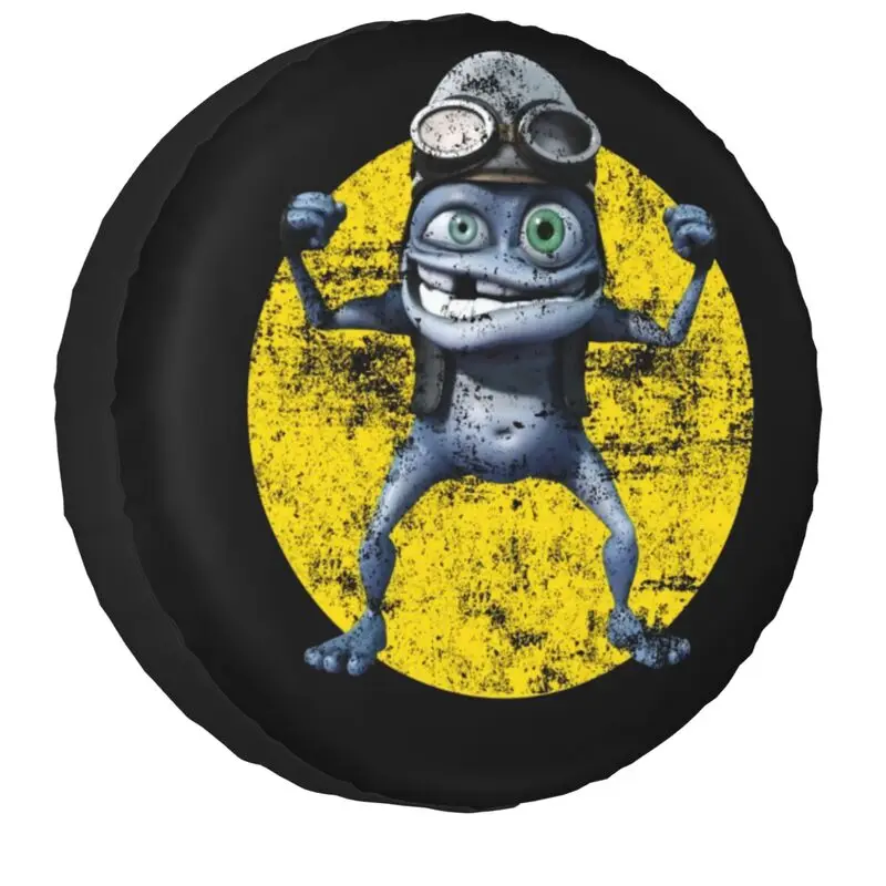 Retro Crazy Frog Spare Tire Cover for Toyota Mitsubishi Suzuki Jeep RV SUV 4WD 4x4 Cartoon Car Wheel Covers 14\