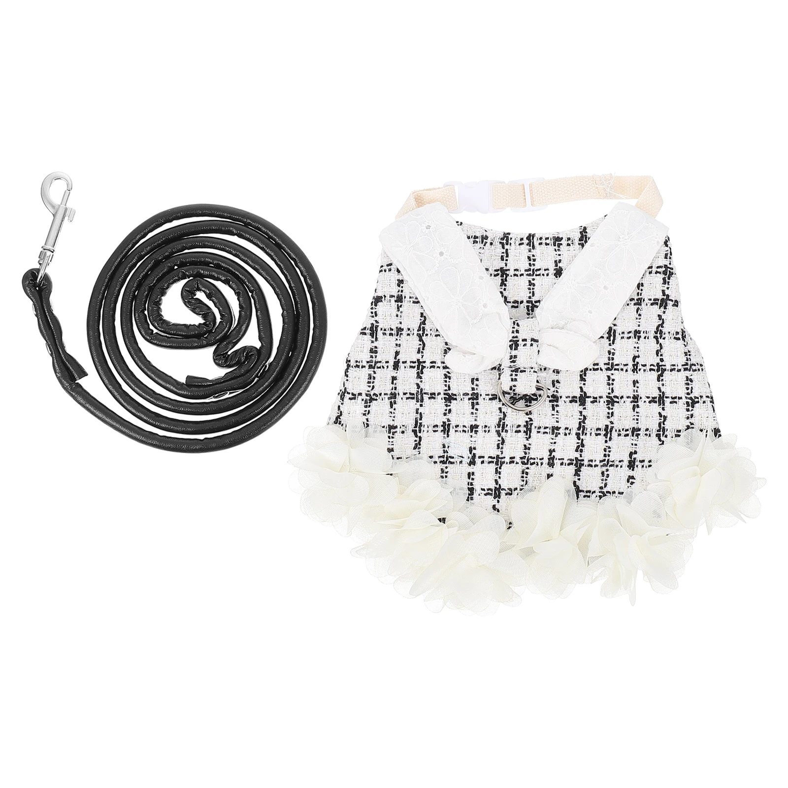 

Luxury Pet Rabbit Clothes Cotton Harness Decorative Dress Bunny Carrier Leash Sleeveless Comfort Breathable Fashionable