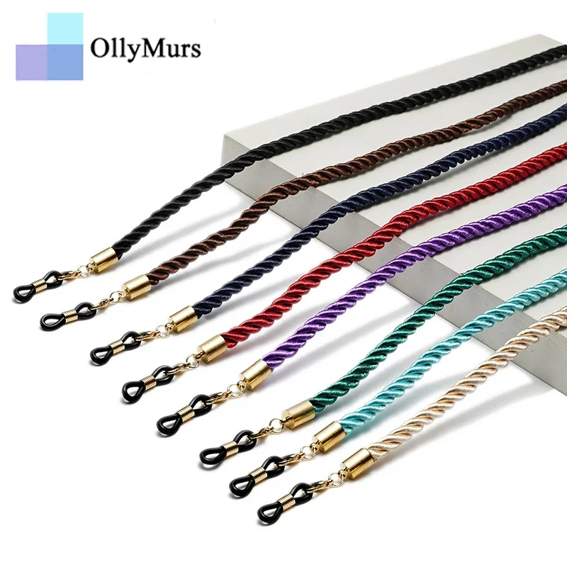 

OLLYMURS модные новые модные анти-потерянные очки с цепочкой, тканевые солнцезащитные очки для мужчин и женщин, держатель для маски, ремешок на шею, шнур, ювелирное изделие, подарок