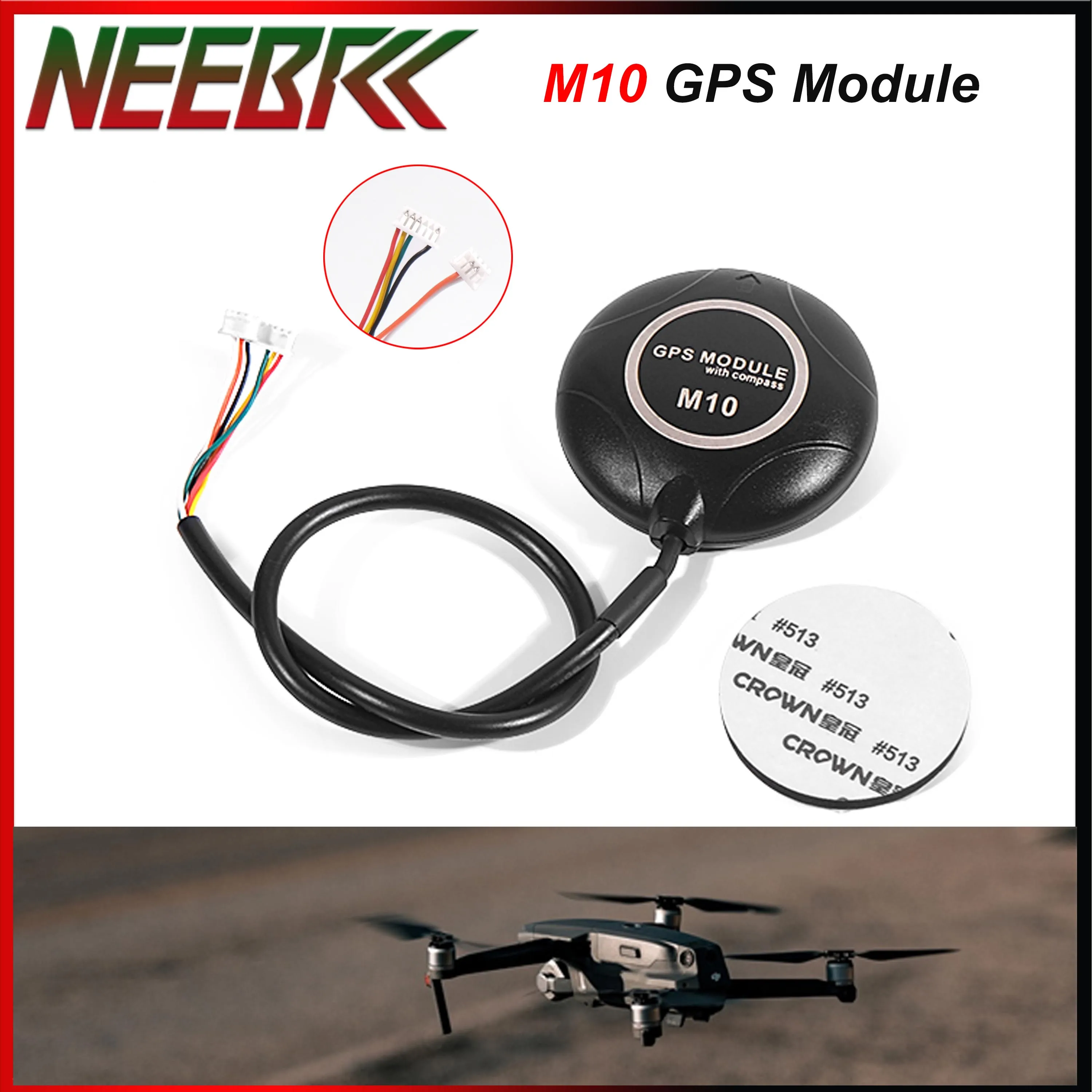 جديد NEEBRC PIX M10 GPS مع بوصلة QMC5883 خارجية تيار مستمر 3.6-5.5 فولت لـ PIX Pixhawk 2.4.8 APM أجهزة الاستقبال عن بعد طائرة قارب