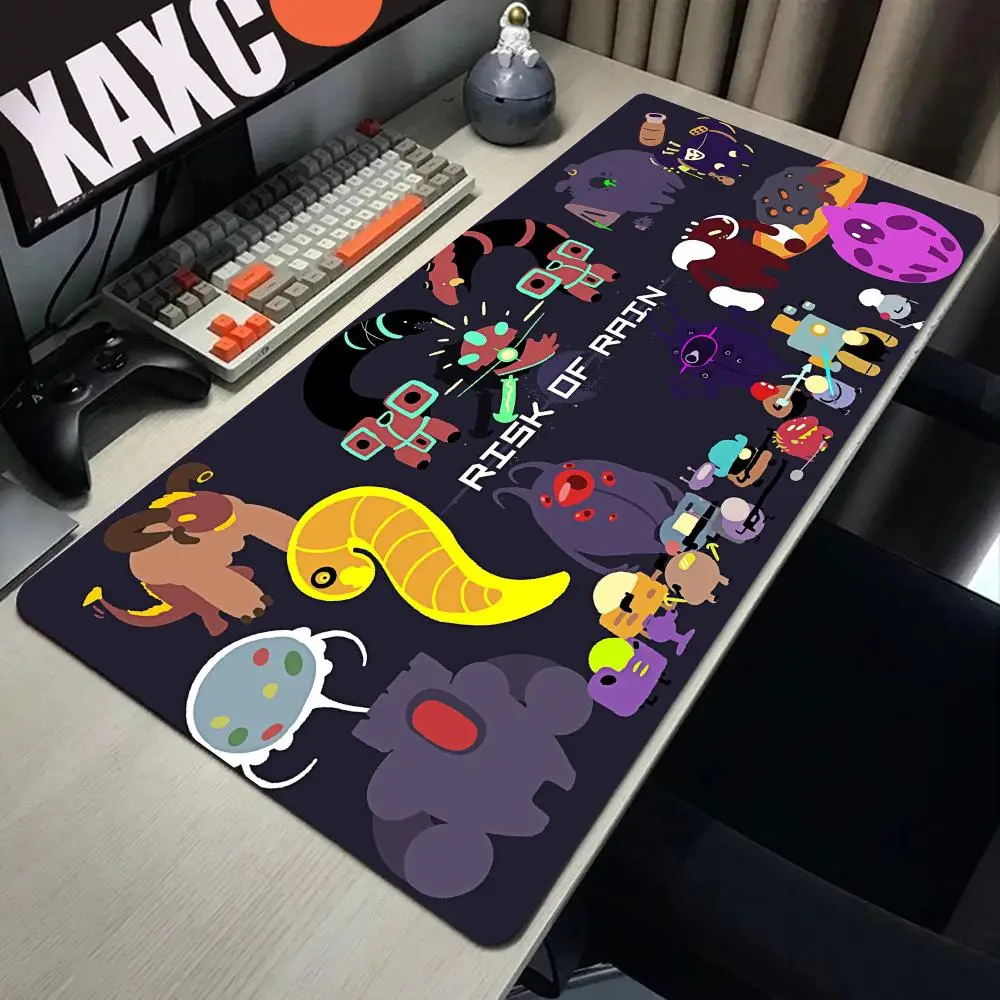 Risk of Rain 2 Mouse Pad Large Gaming Mousepad PC Gamer Silicone Computer Office Mouse Mat Keyboard Mat Desk Pad Laptop Mausepad