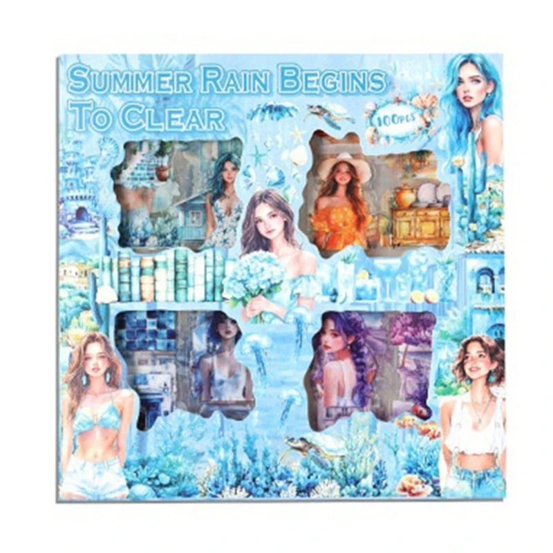 

Набор сезонных цветочных наклеек для детского альбома дневников ручной работы