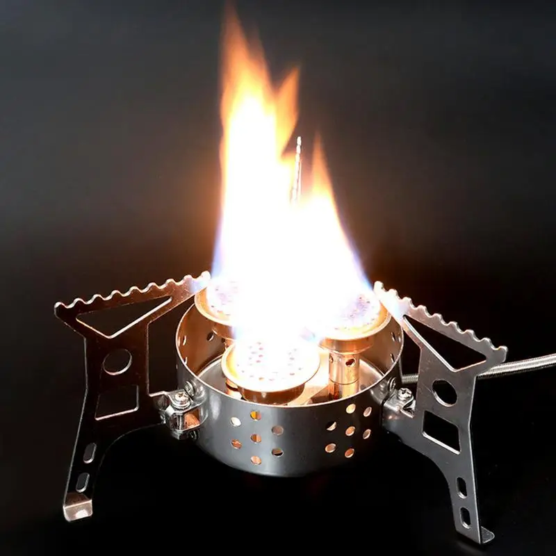 Foldable Camping Stove Heavy Duty Stove Burner Foldable Outdoor Camping Picnic Stove Kit For Home Parties Outdoor Camping