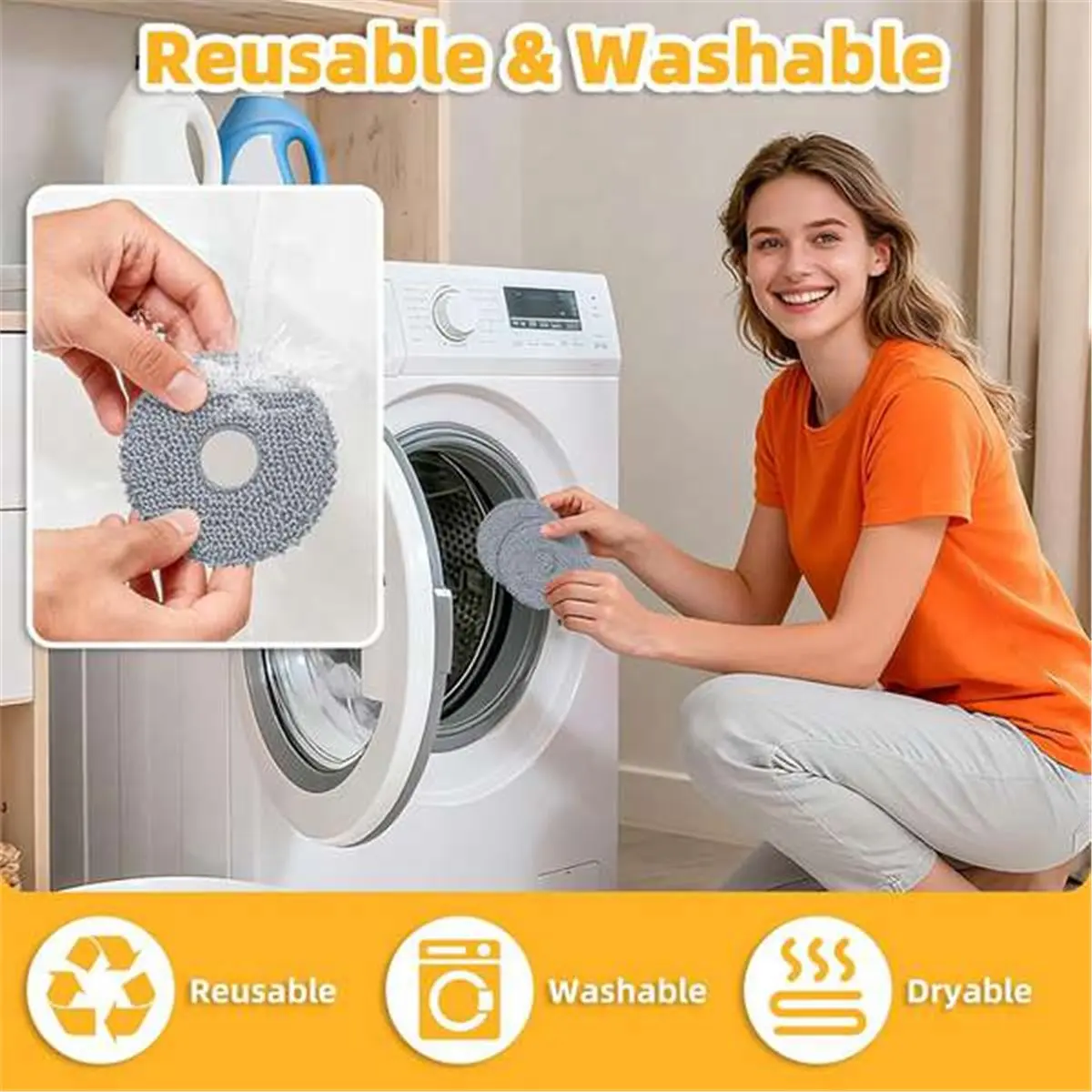 A03V 8 Pack Mop Pad…