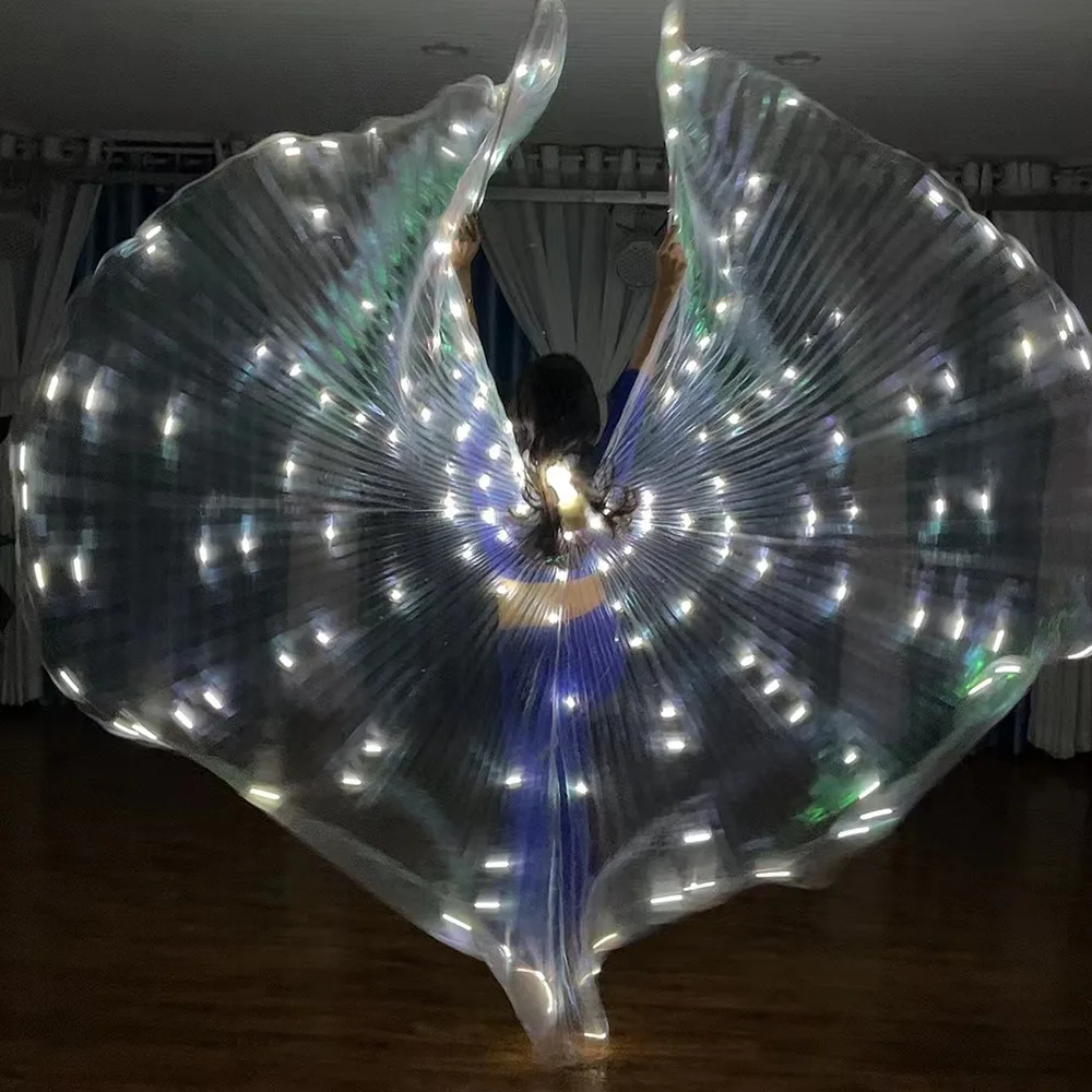 Flashing lights Led Isis Wings Belly Dance Accessories Stage Performance Props Club Belly Dance Light Up Show Costume