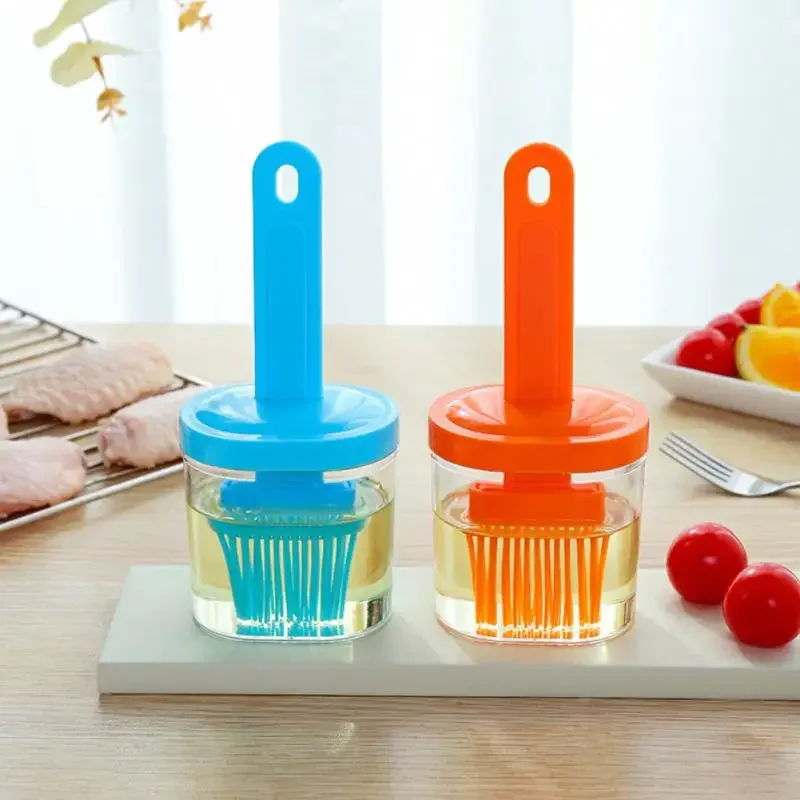 Useful Oil Tool Silicone Kitchen Accessories Pancake Brush Oil Brush Cooking Kitchen Gadget Bottle Brush Barbecue Household