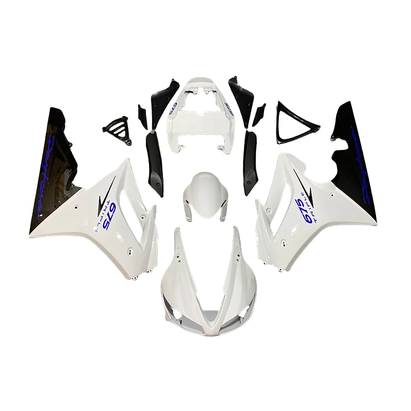 Fairing KIT for Triumph Daytona 675 05 06 07 08 09-12 DAYTONA 675 2005 2008 2012 Injection mold Fairings set white black