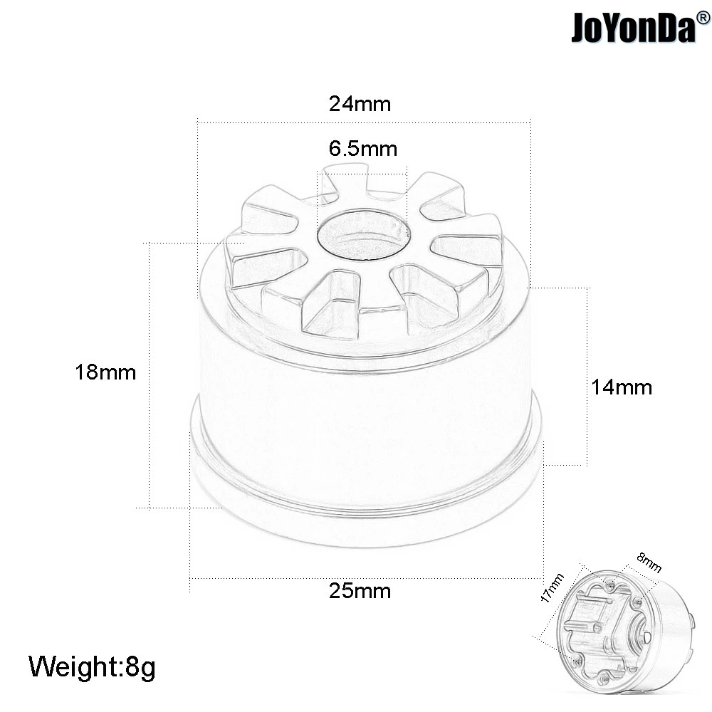 #5681 Aluminum Front / Rear Heavy Duty Differential Carrier Diff Case for RC 1/10 Traxxas Summit 56076-4