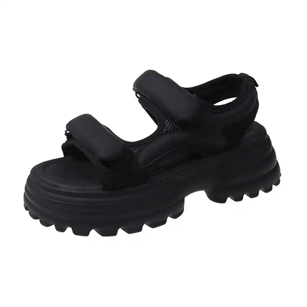 Thick-heeled Light Weight Womans Sports Slippers Shoes 33 Size Elegant Sandals Sneakers Design High Grade Classic