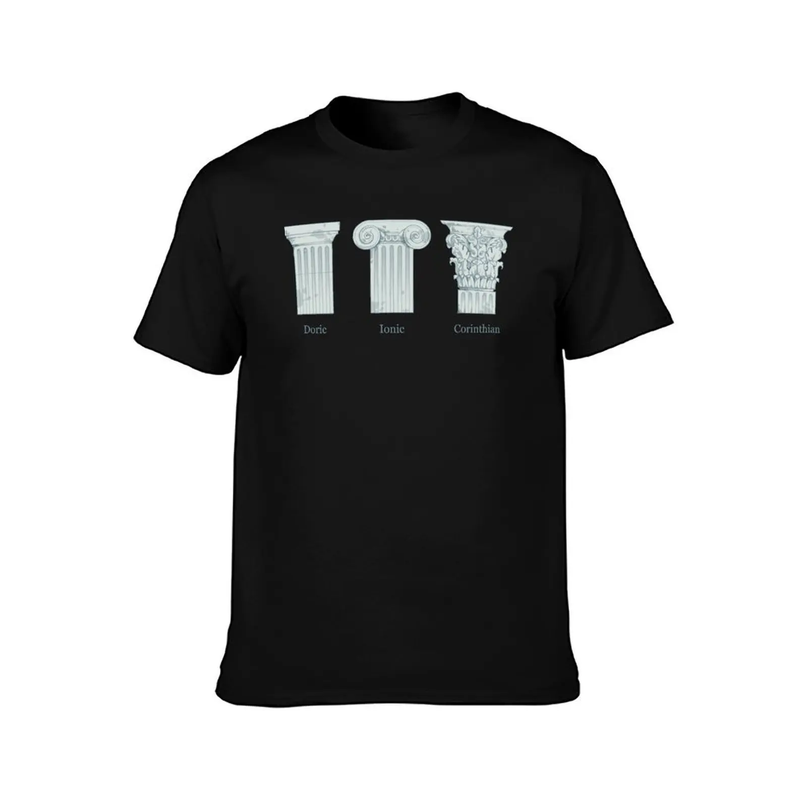 Column Orders - Slate T-Shirt, Summer Casual Cotton Tee, Oversized Streetwear Tops, Vintage Graphic Print, Unisex Men Women