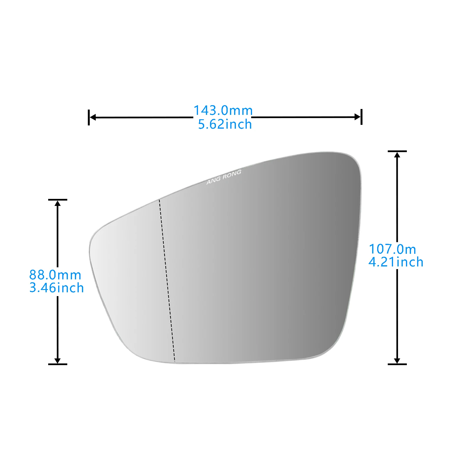الجانب الأيسر مرآة الرؤية الخلفية الزجاج ساخنة صالح مقعد Mii 2018-up الجناح الباب مرآة الزجاج محدب لشركة فولكس فاجن بولو V MK5 6R 6C 2009-2017 #5
