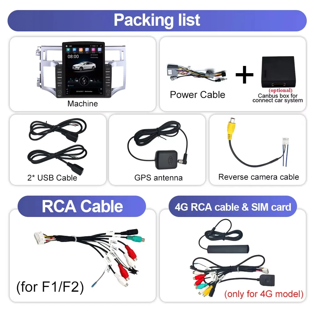 9.7 أندرويد لتويوتا أفالون 2008-2012 عالية الأداء Carplay الصوت مشغل وسائط متعددة واي فاي 5G GPs 2din دي في دي شاشة الملاحة #6