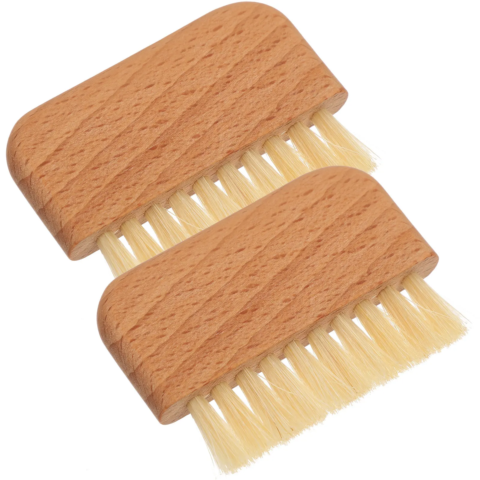 

2Pcs Nail Cleaning Brush Wooden Handle Fingernail Scrubber Manicure Supplies Portable Dust Cleaner Nail Fingernail Cleaning