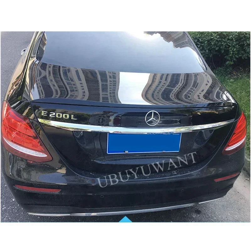 For BENZ W213 Spoiler 2016 2017 2018 2019 E-class E200 E300 E320 E63 Spoiler High Quality ABS Car Rear Wing Spoiler